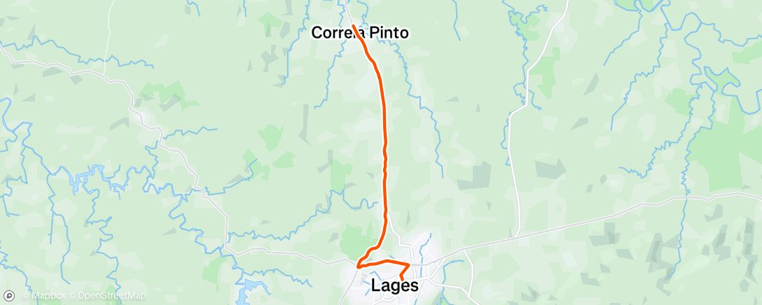 Map of the activity, Pedalada matinal