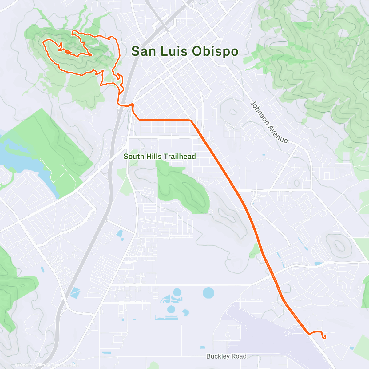 Map of the activity, Summer winter