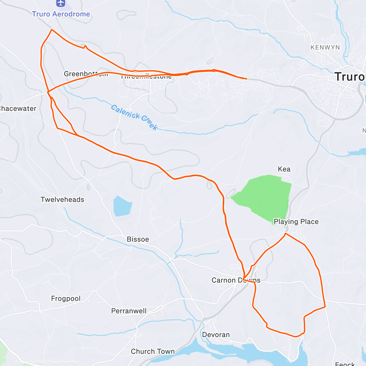 Map of the activity, I wouldn't often say I find riding a bike that demoralising 😅