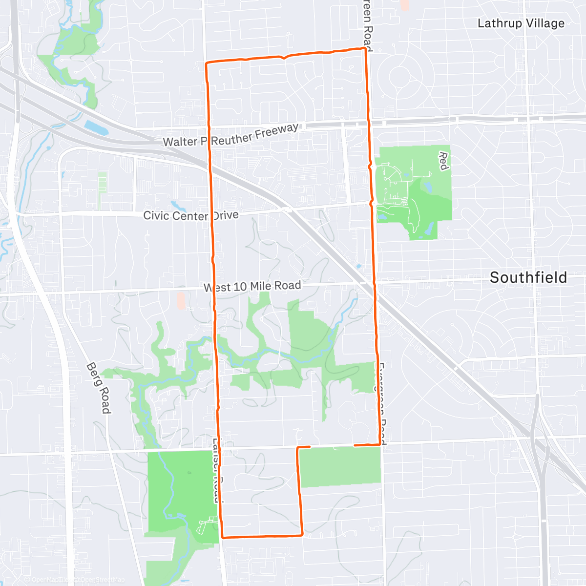 Map of the activity, 8 miles worth of convo