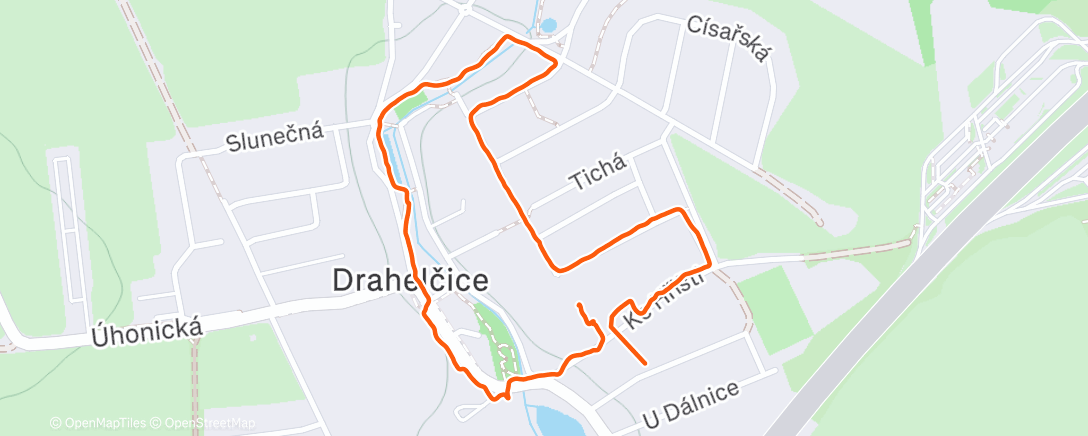 Map of the activity, Lunch Walk