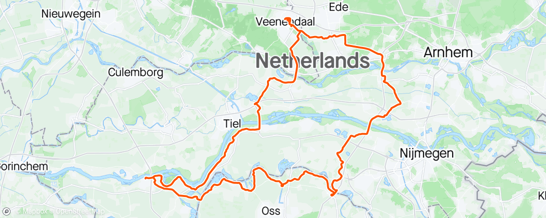 Mappa dell'attività Het Land van Maas en Waal via Ravenstein