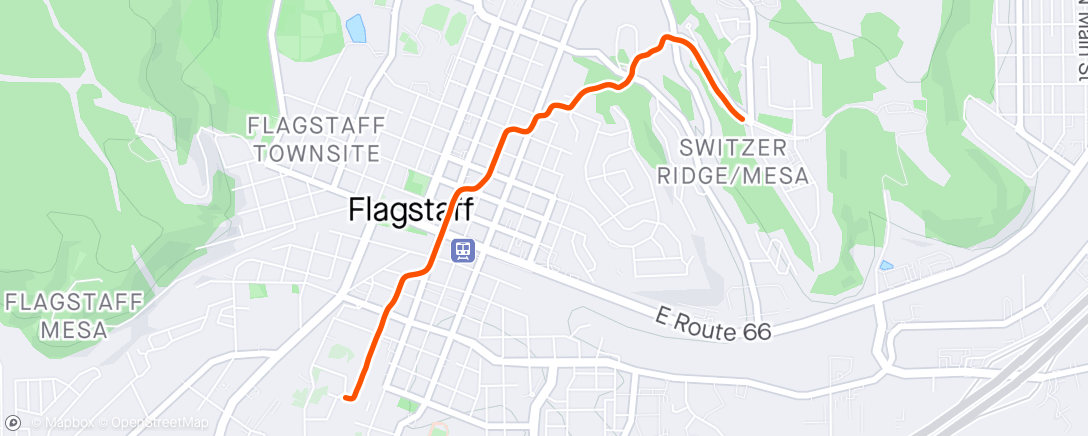 Map of the activity, Walk home