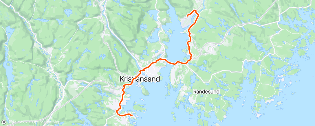 Map of the activity, Kjevik