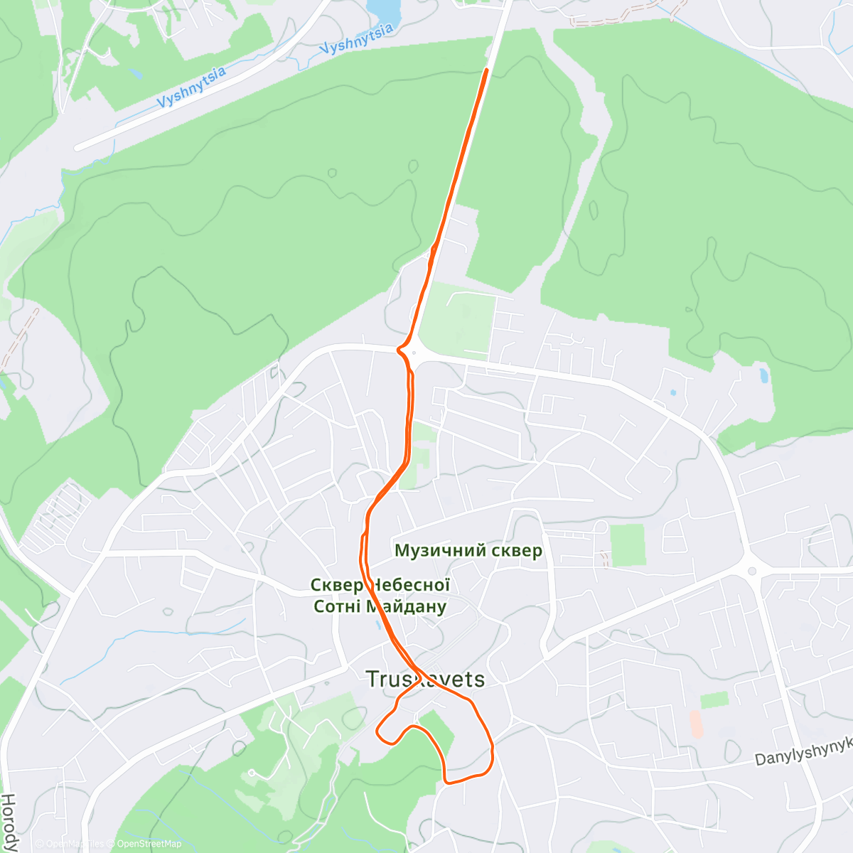 Map of the activity, Running and listening to the Nick Bare’s podcast. 📻 This is the best way to learn on the go. 📚