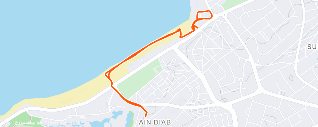 Map of the activity, Trail le midi