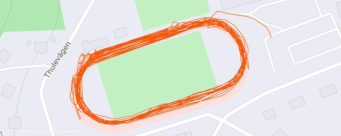 Map of the activity, Lunch Run