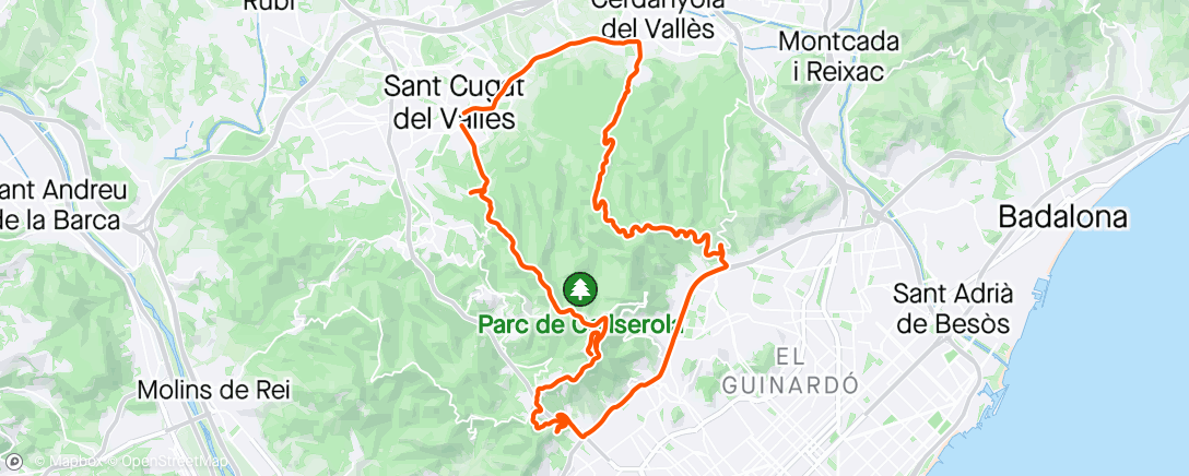 Map of the activity, Morning Ride - ROAD