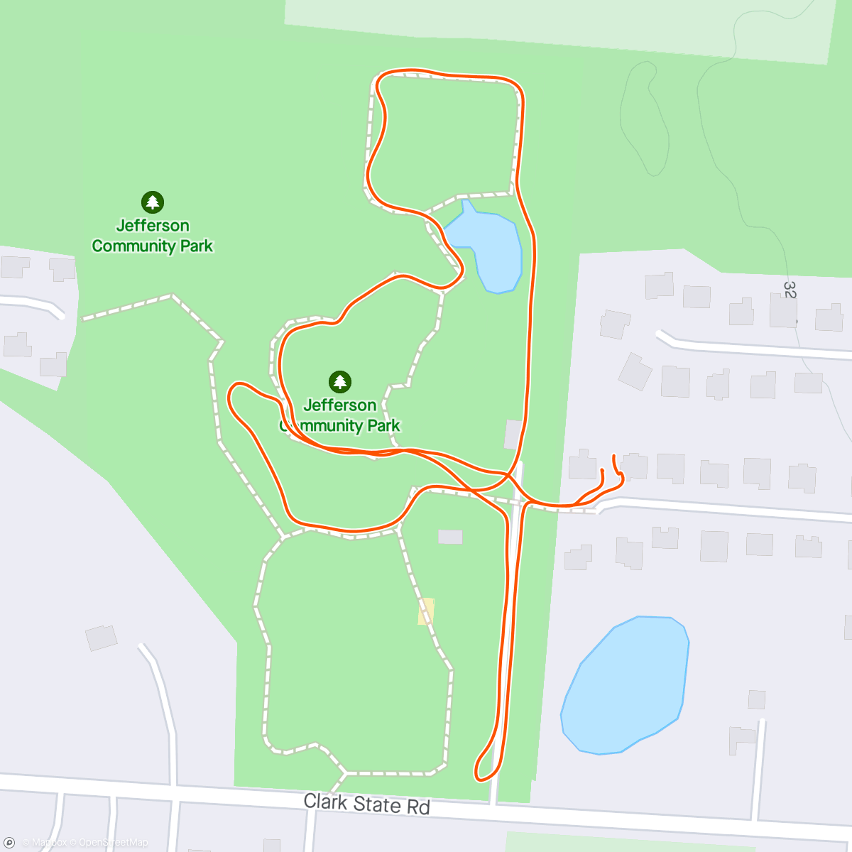 Map of the activity, NBD - Trial Ride