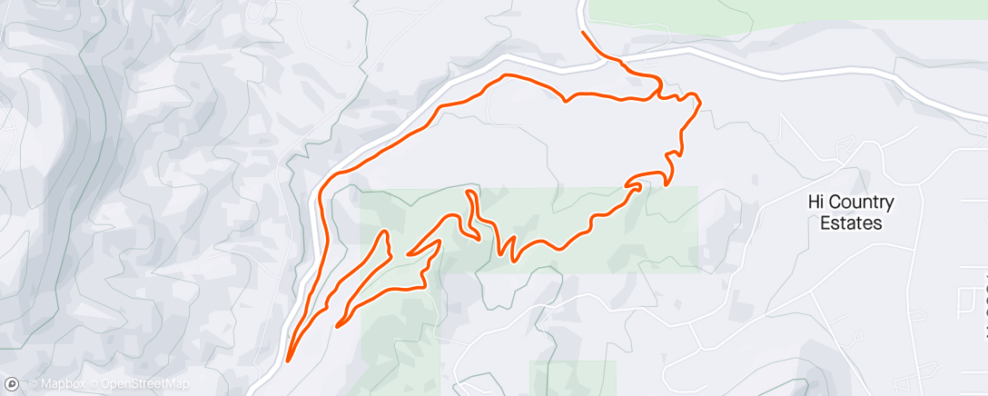 Map of the activity, Hump Day Loop