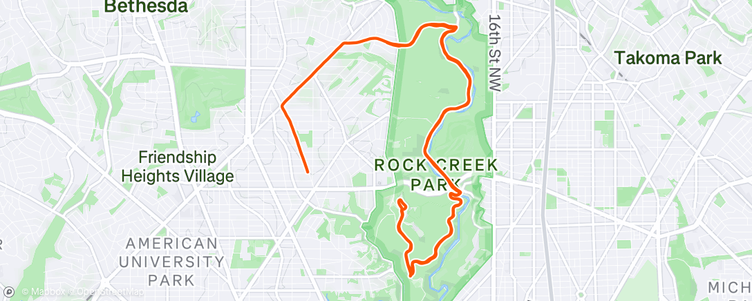 Map of the activity, Morning Ride