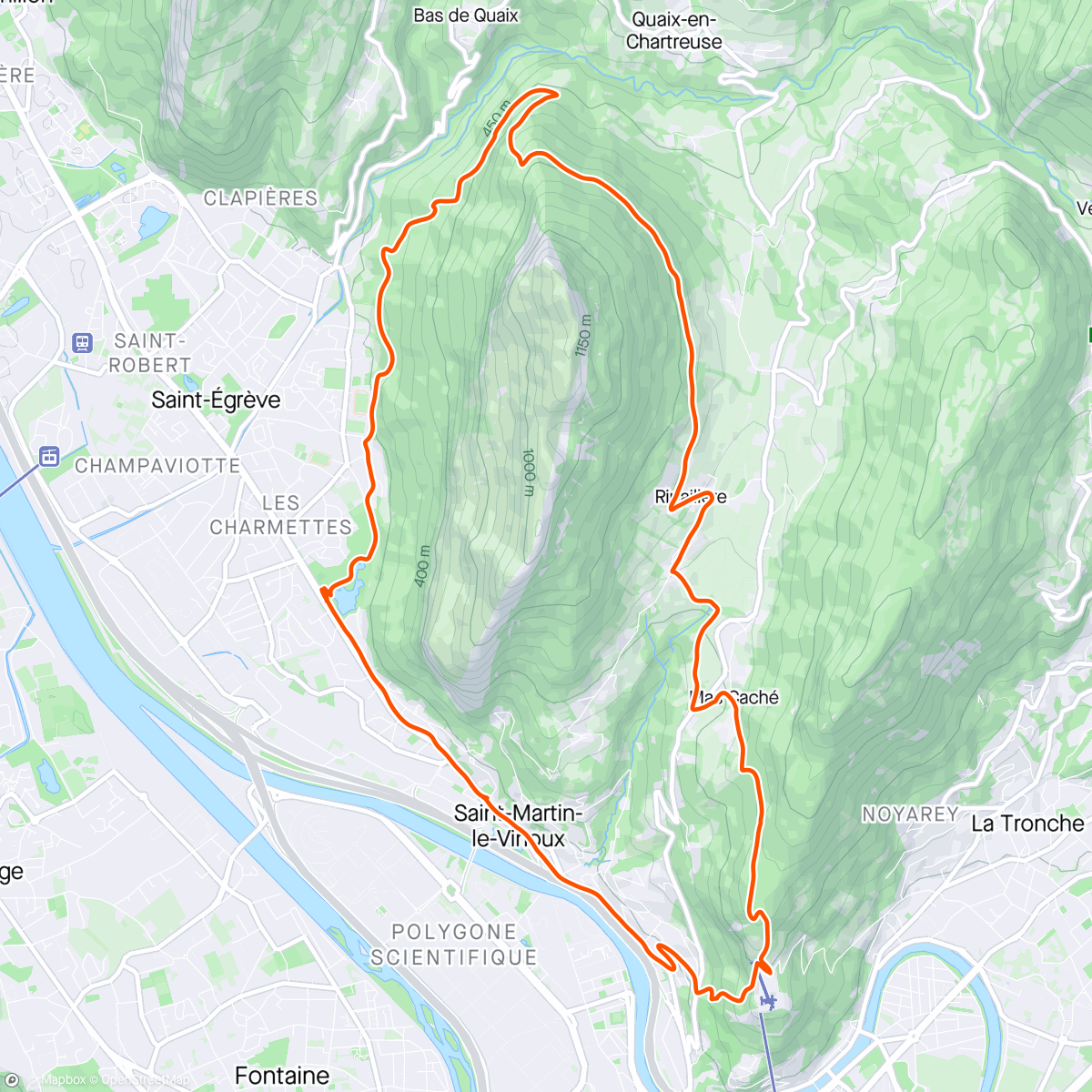 Map of the activity, 20240421_RDN_FRA_Tour du Neron