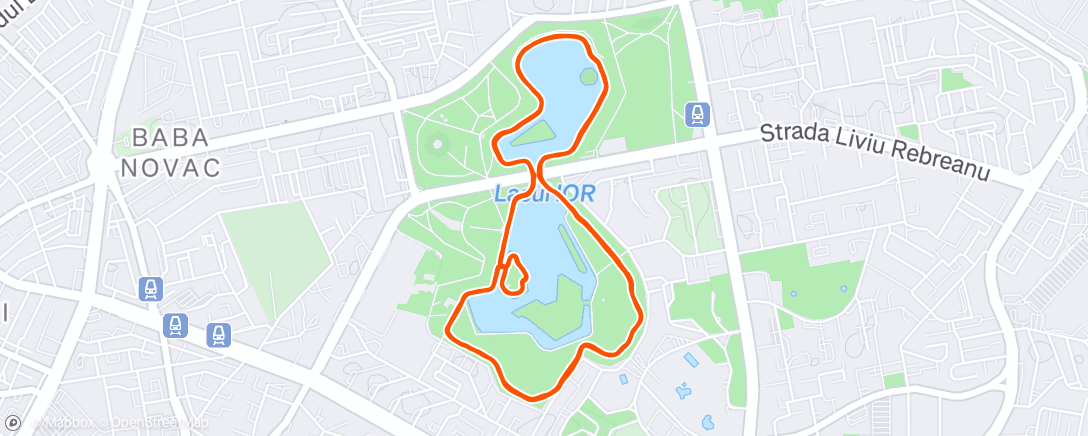 Map of the activity, Morning Run