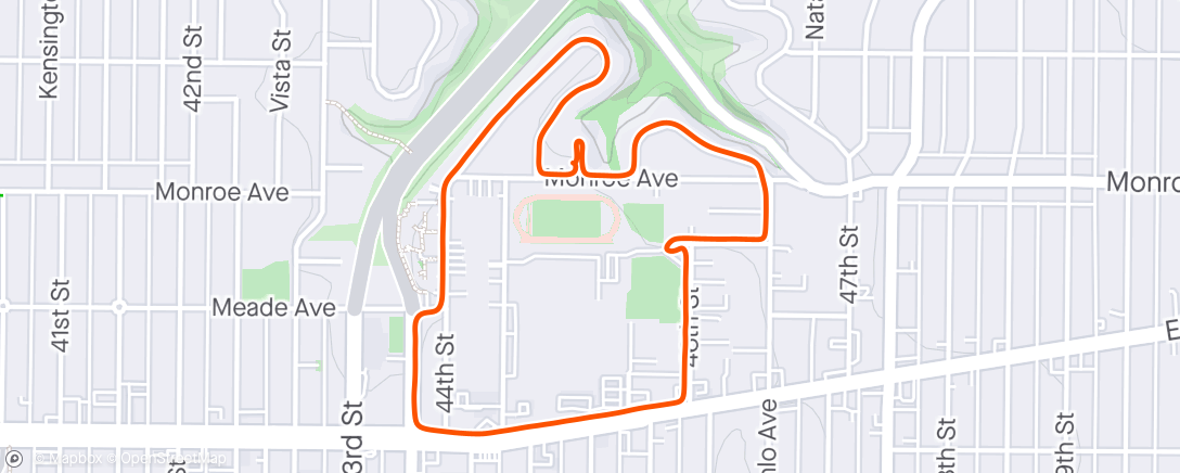 Map of the activity, Morning Walk