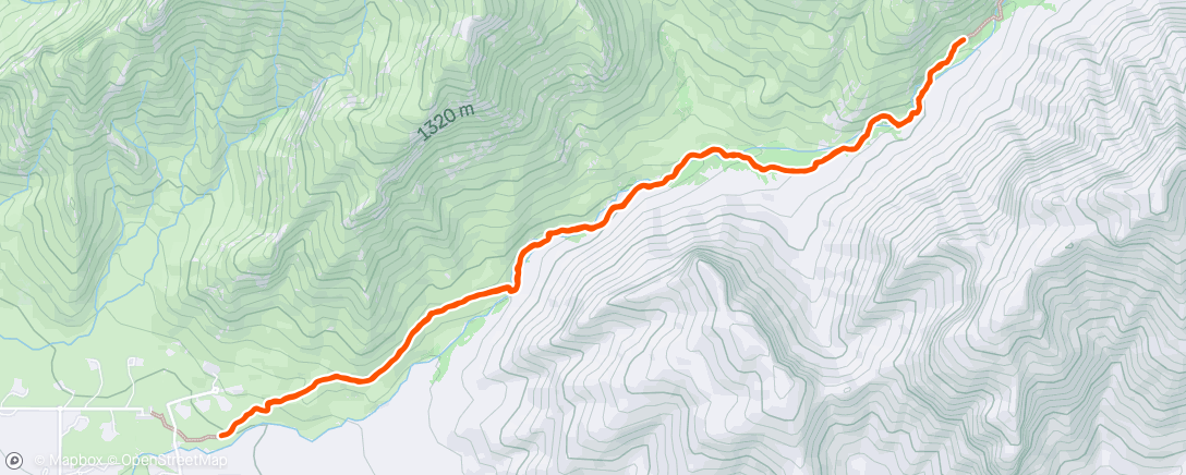 Map of the activity, Day off pima canyon