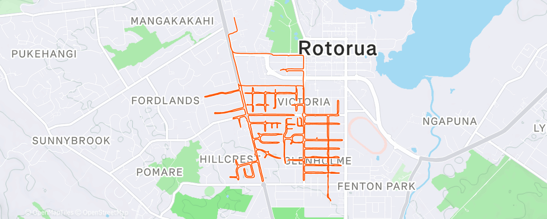 Map of the activity, Morning Ride