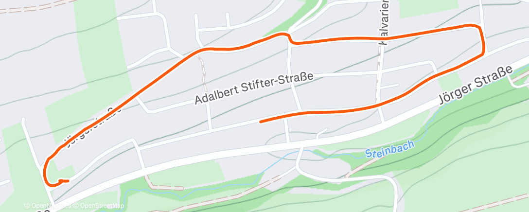 Map of the activity, Spaziergang am Morgen