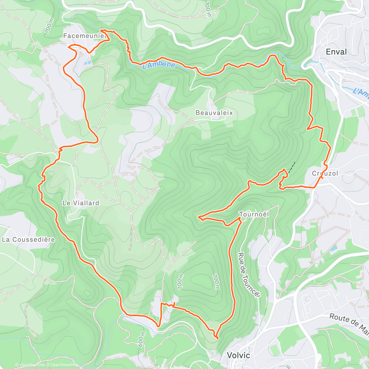 Map of the activity, Randonnée dans l'après-midi🥾🍂🍁