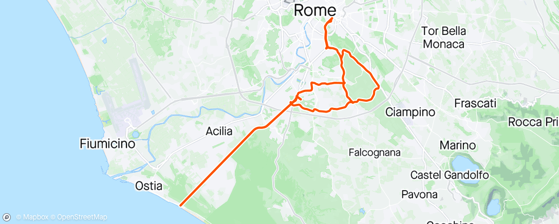 Карта физической активности (Giro dell'ora di pranzo)