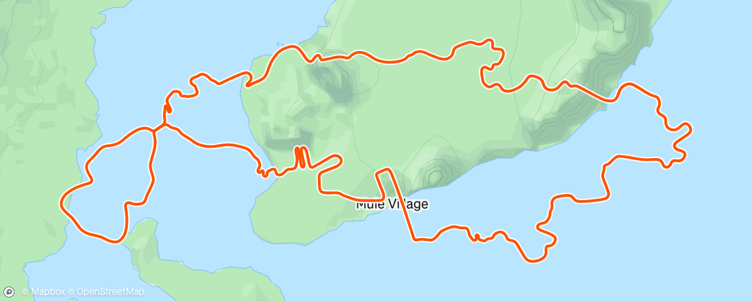 Map of the activity, Полуденный заезд