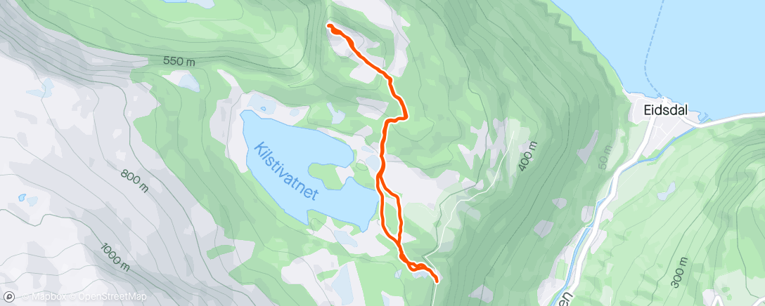 Mappa dell'attività Lunch Hike