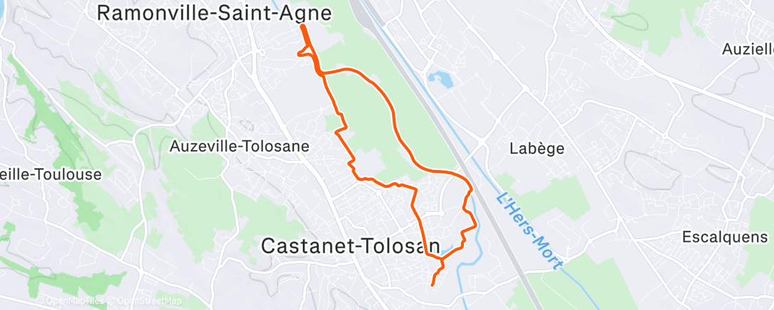 Map of the activity, Footing