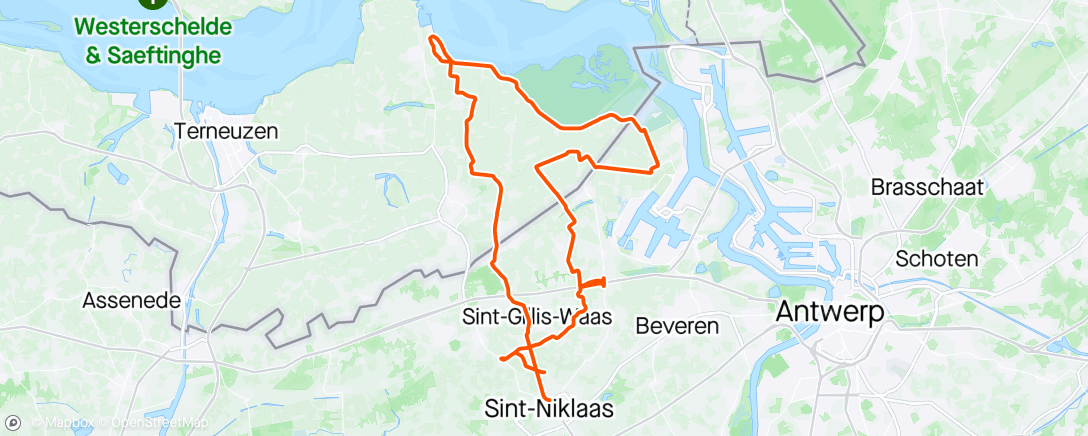 アクティビティ「WTC Blijf fit Sint-Pauwels」の地図