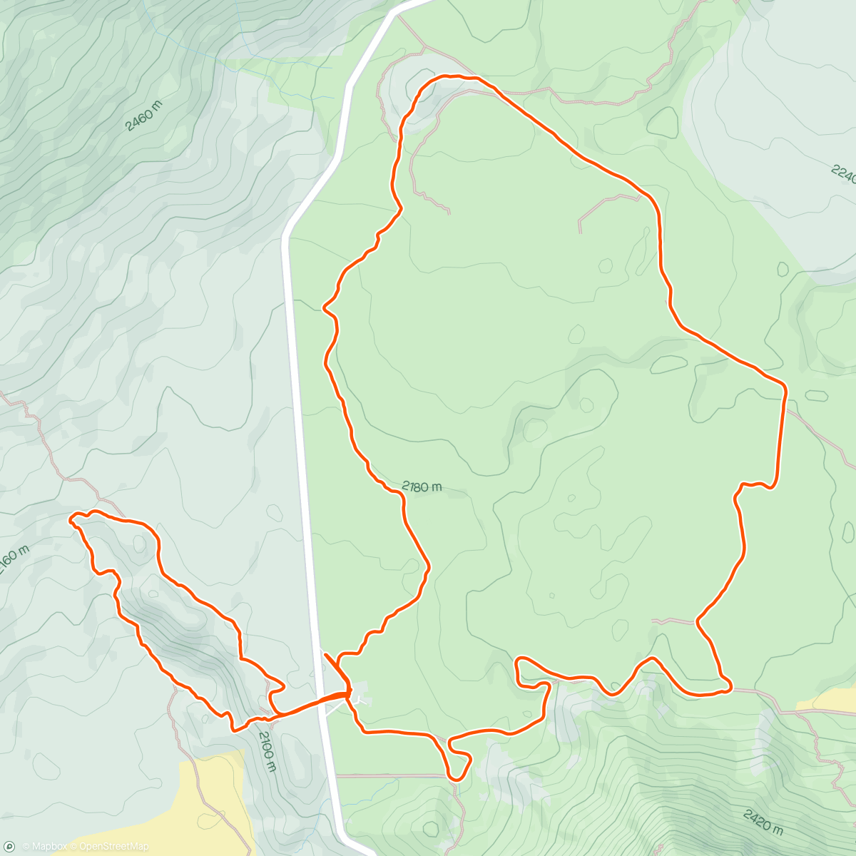 Map of the activity, Middagwandeling rond de Teide