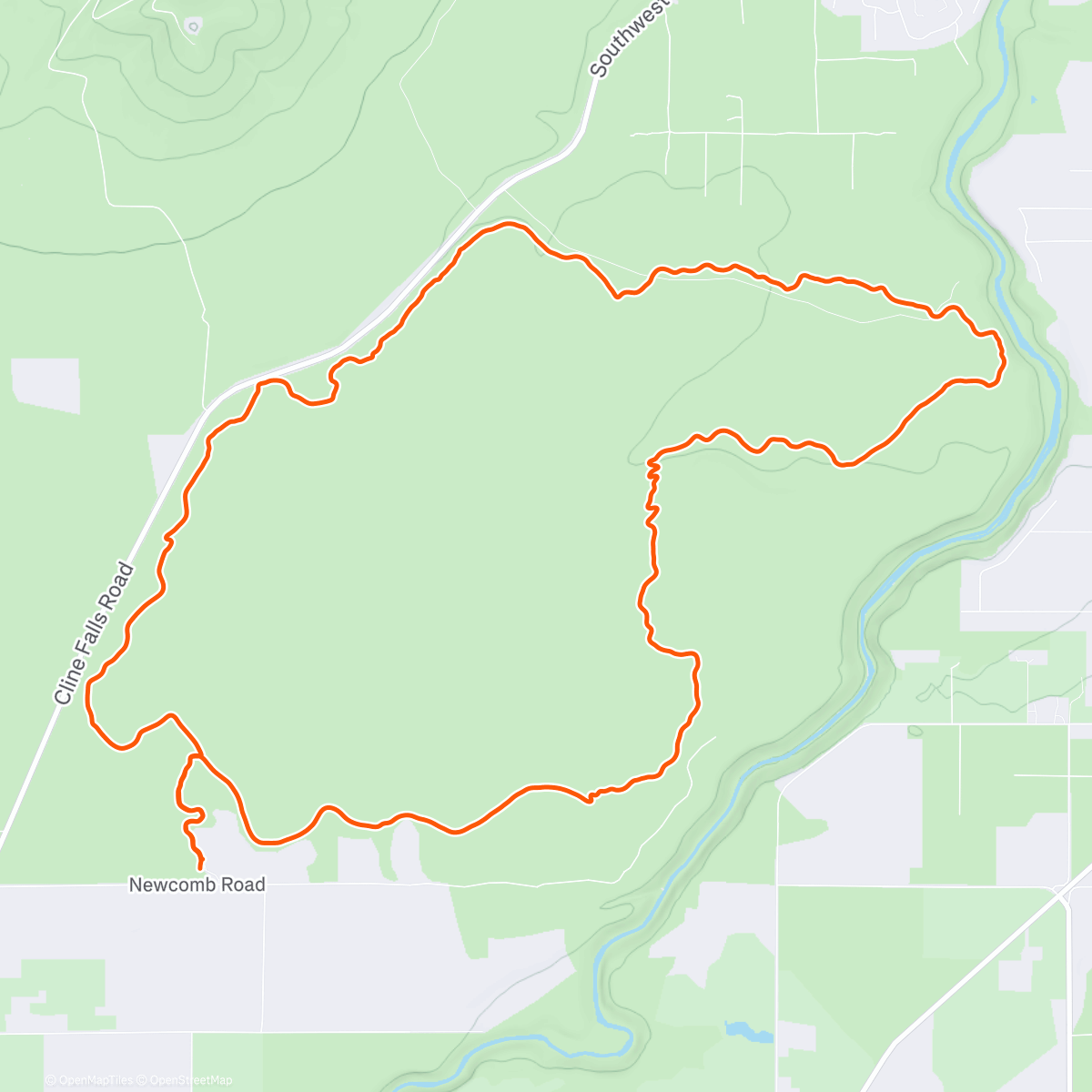 Map of the activity, Maston Loop
