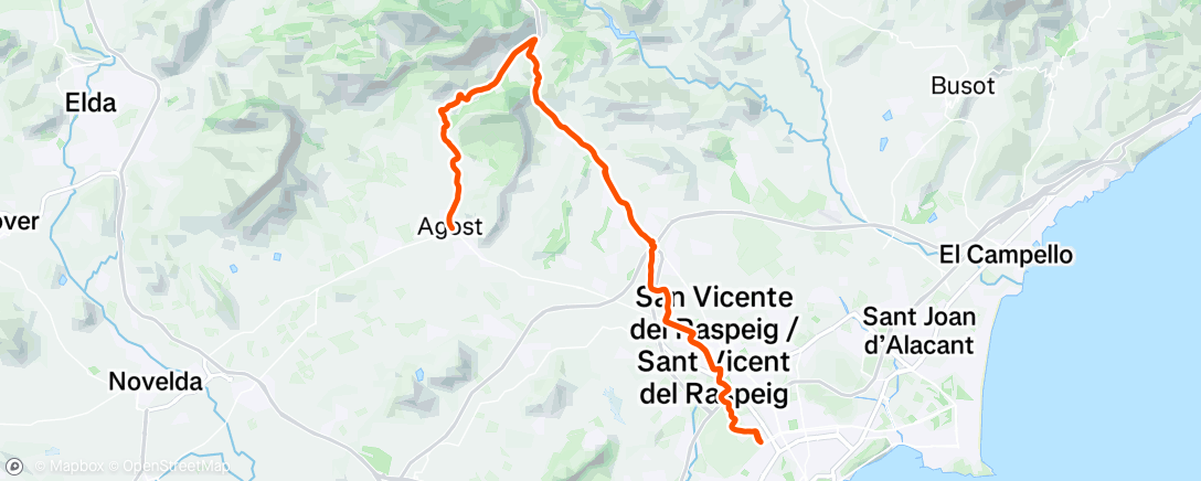 Map of the activity, Road