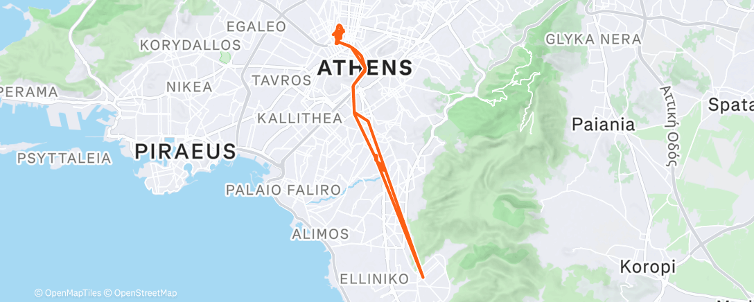 Map of the activity, Afternoon Ride
