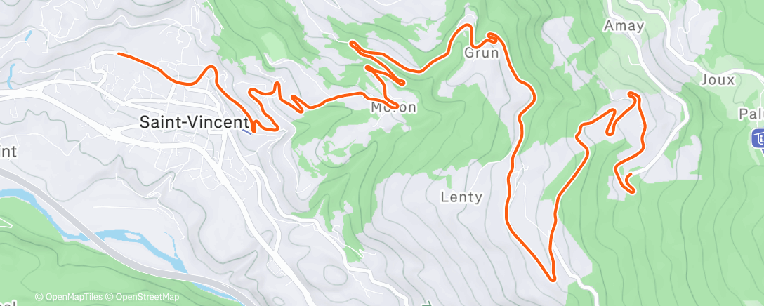 Map of the activity, ROUVY - Col de Joux | Italy