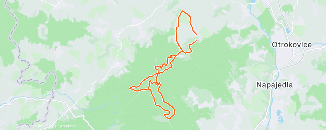 Карта физической активности (Afternoon Mountain Bike Ride)