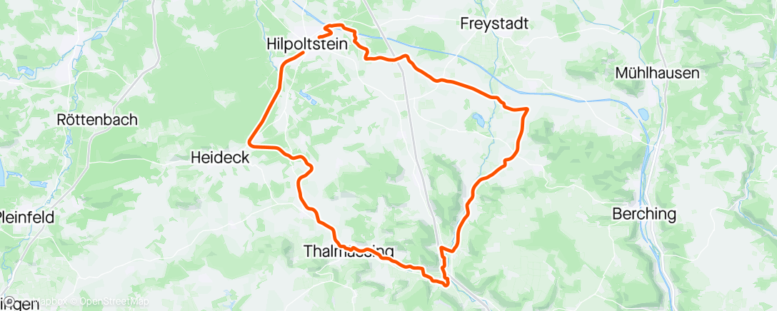 Map of the activity, Fahrt am Nachmittag AR