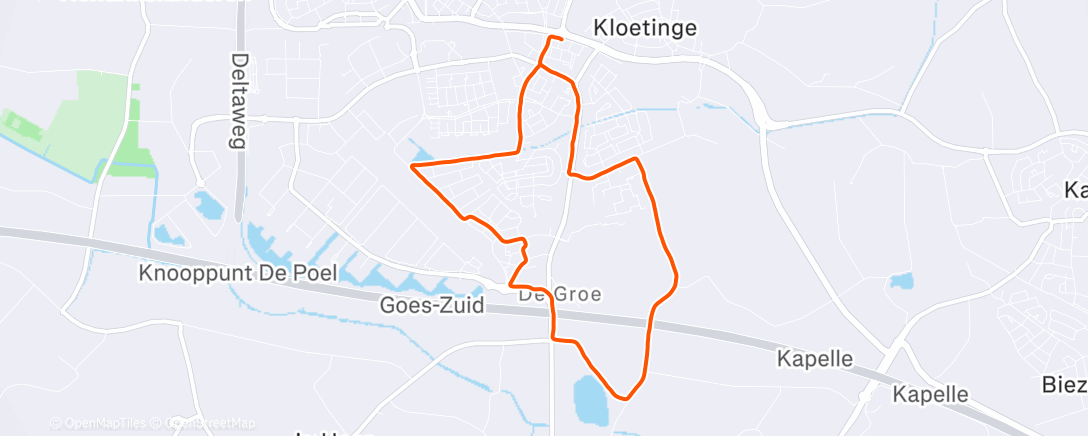 Map of the activity, Ochtendloop