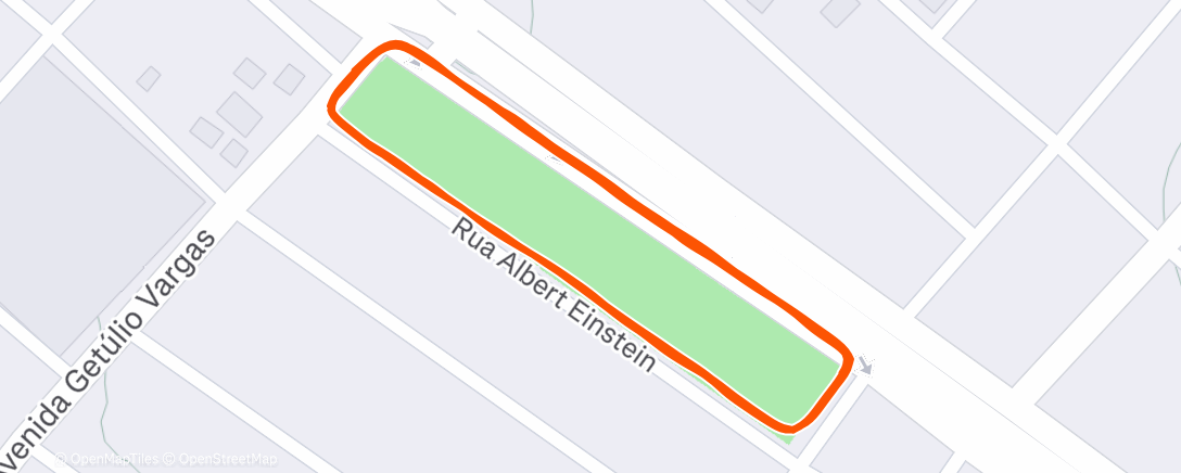 Map of the activity, Corrida ao entardecer