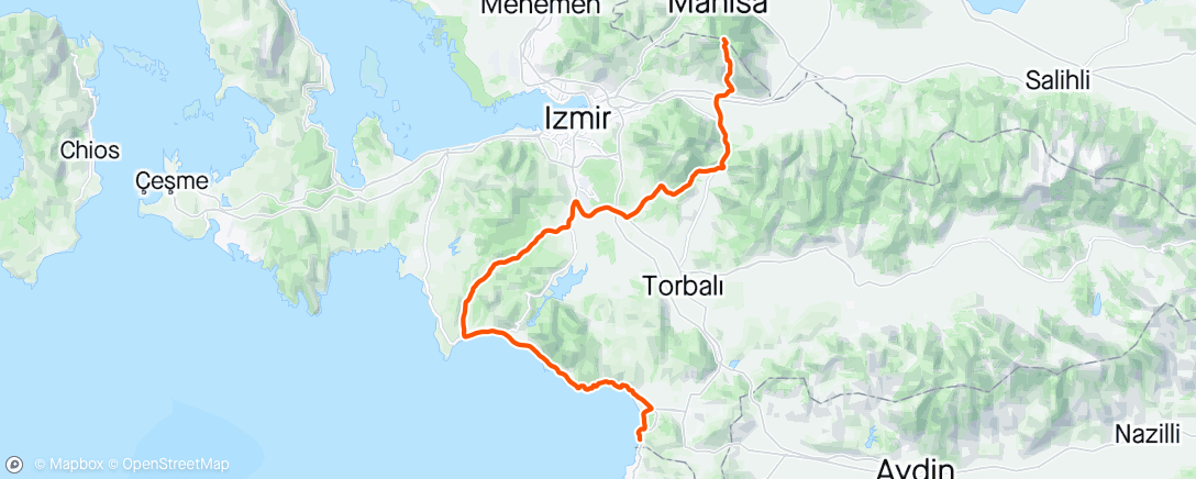 Map of the activity, Tour of Turkey Stage 6