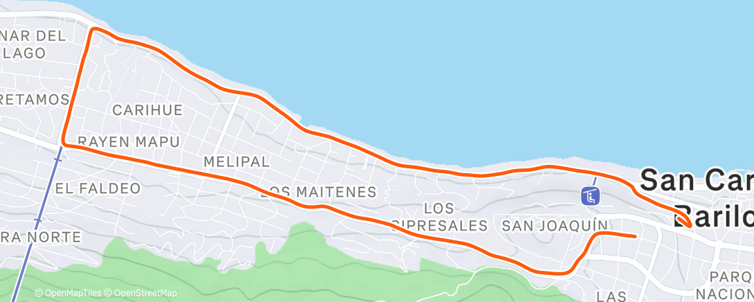 Карта физической активности (Carrera a la hora del almuerzo)