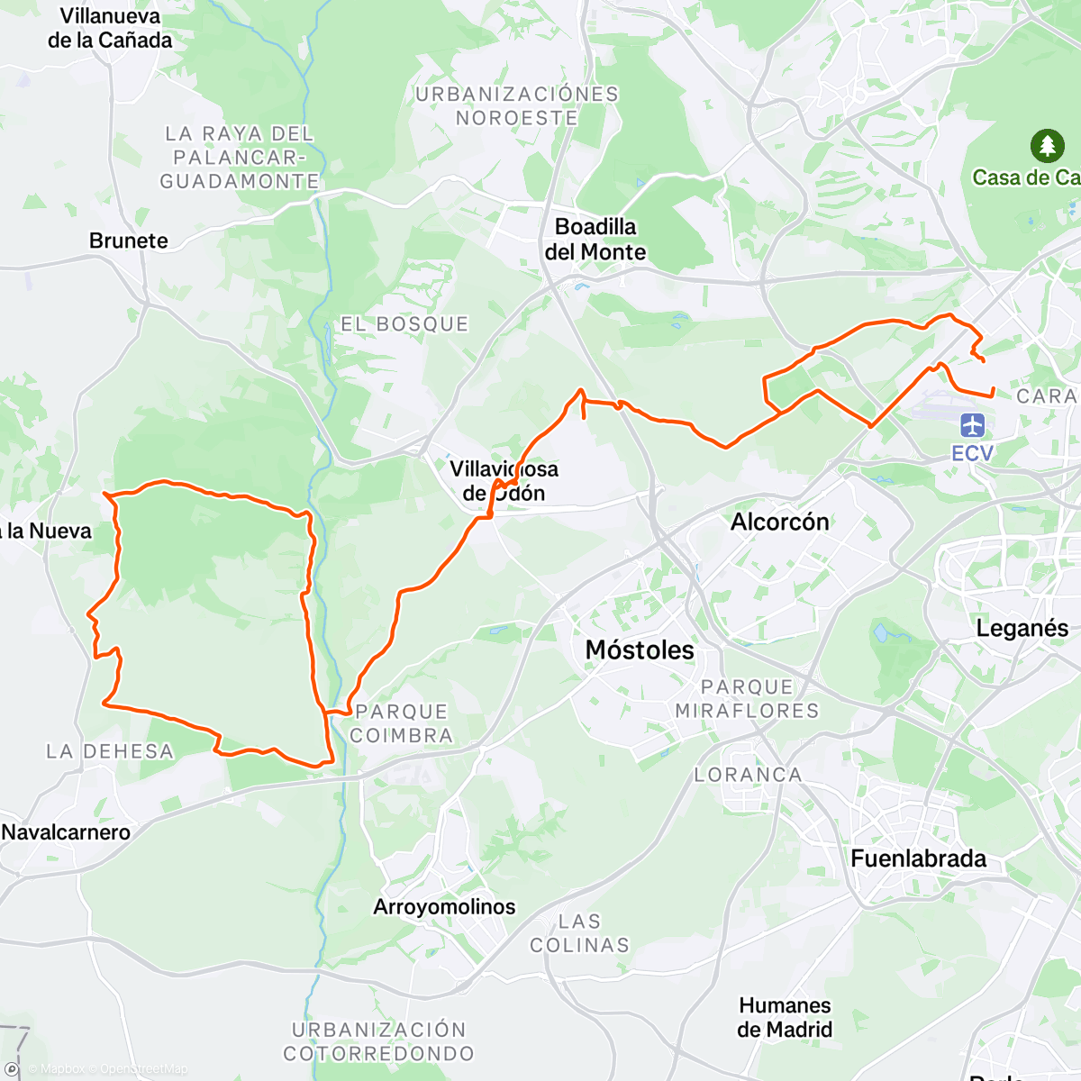 Map of the activity, Hoy ha sido todo CX...mamma cómo se pegaba