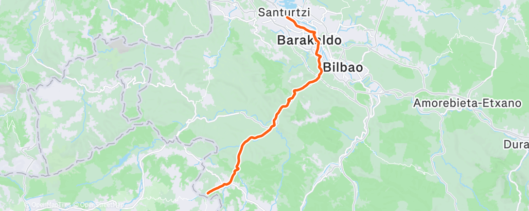 Map of the activity, El Refugio