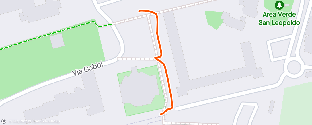 Karte der Aktivität „Camminata serale”