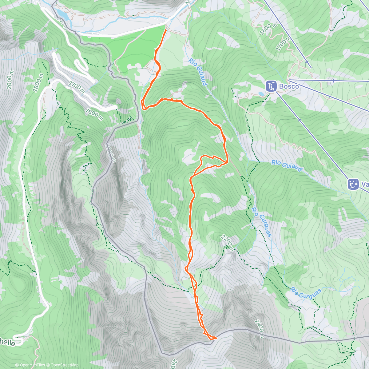 Карта физической активности (Cole della sueur)