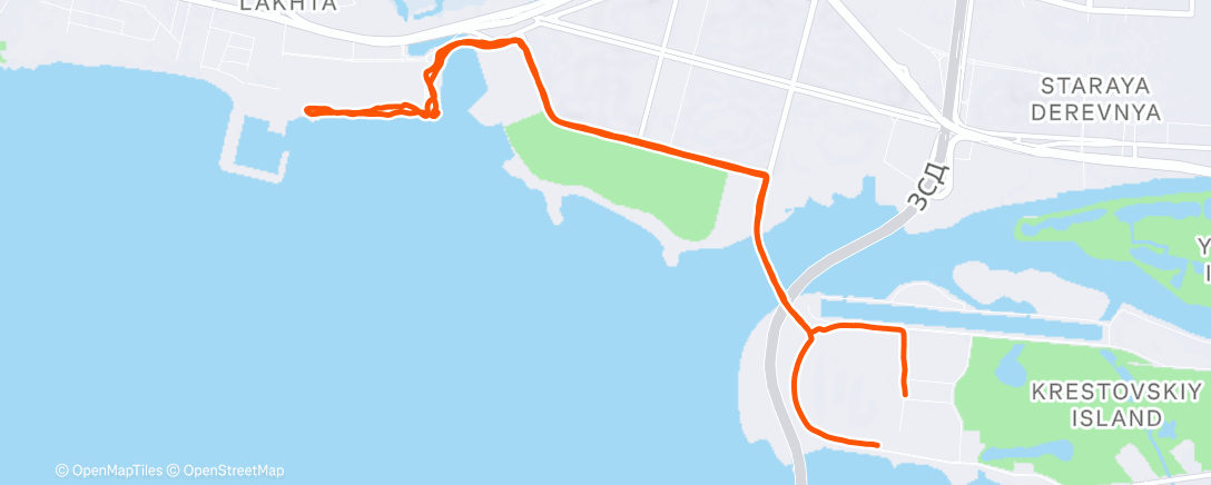 Карта физической активности (60 минут спокойно)