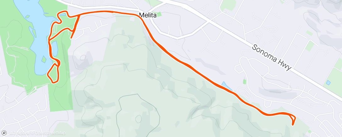 Map of the activity, Hills with Friends