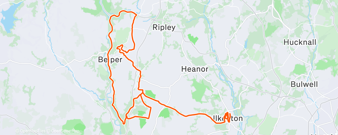 Map of the activity, Morning Ride