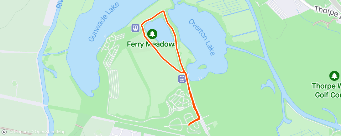 Map of the activity, Evening Dog Walk