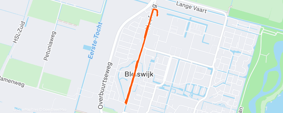 Map of the activity, Bleiswijk