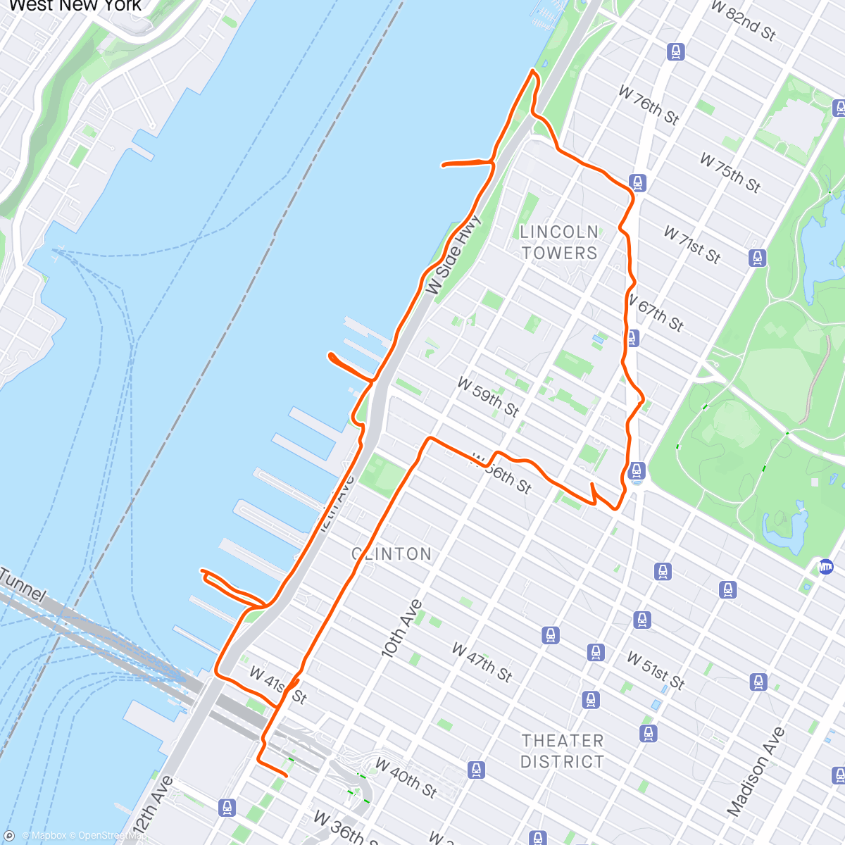 Mappa dell'attività Late afternoon walk
