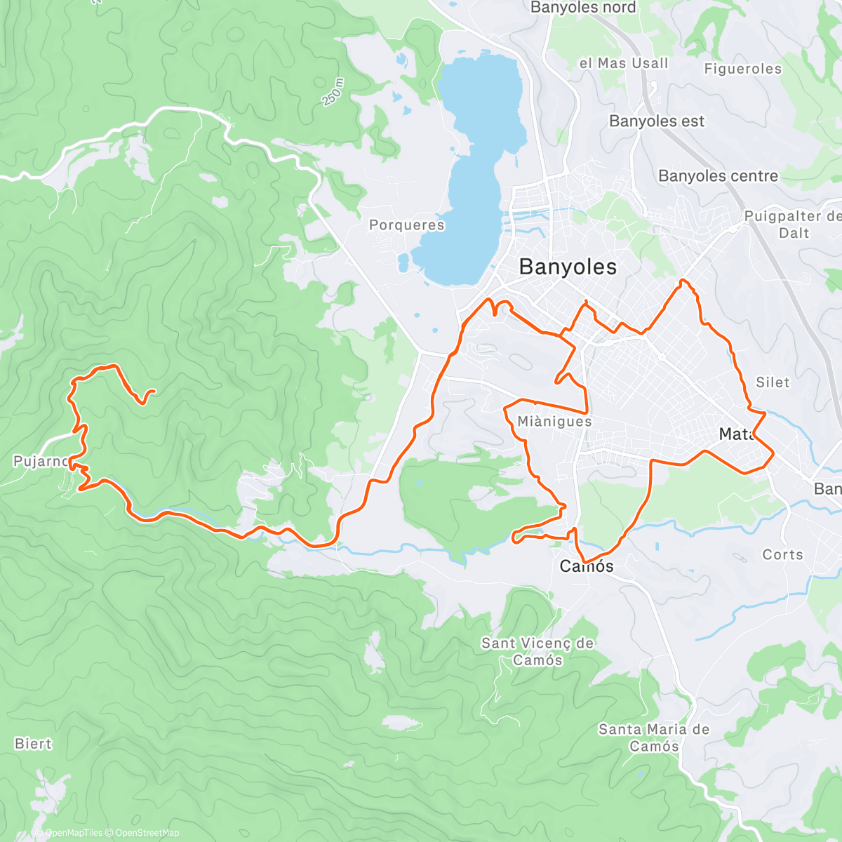 Map of the activity, B t T estona i retirada 💦