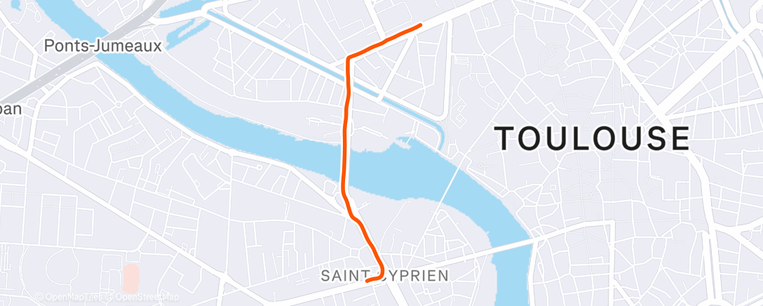 Map of the activity, Marche dans l'après-midi